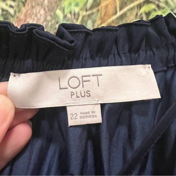 LOFT Colorblock Halter Swing Dress Women's Size 22 Plus - Picture 8 of 10